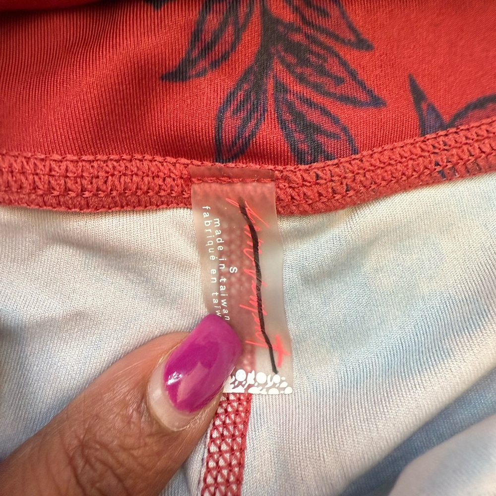 Free People Movement Leggings Women Ringside Red Cutout Athleisure Size S - Picture 4 of 10